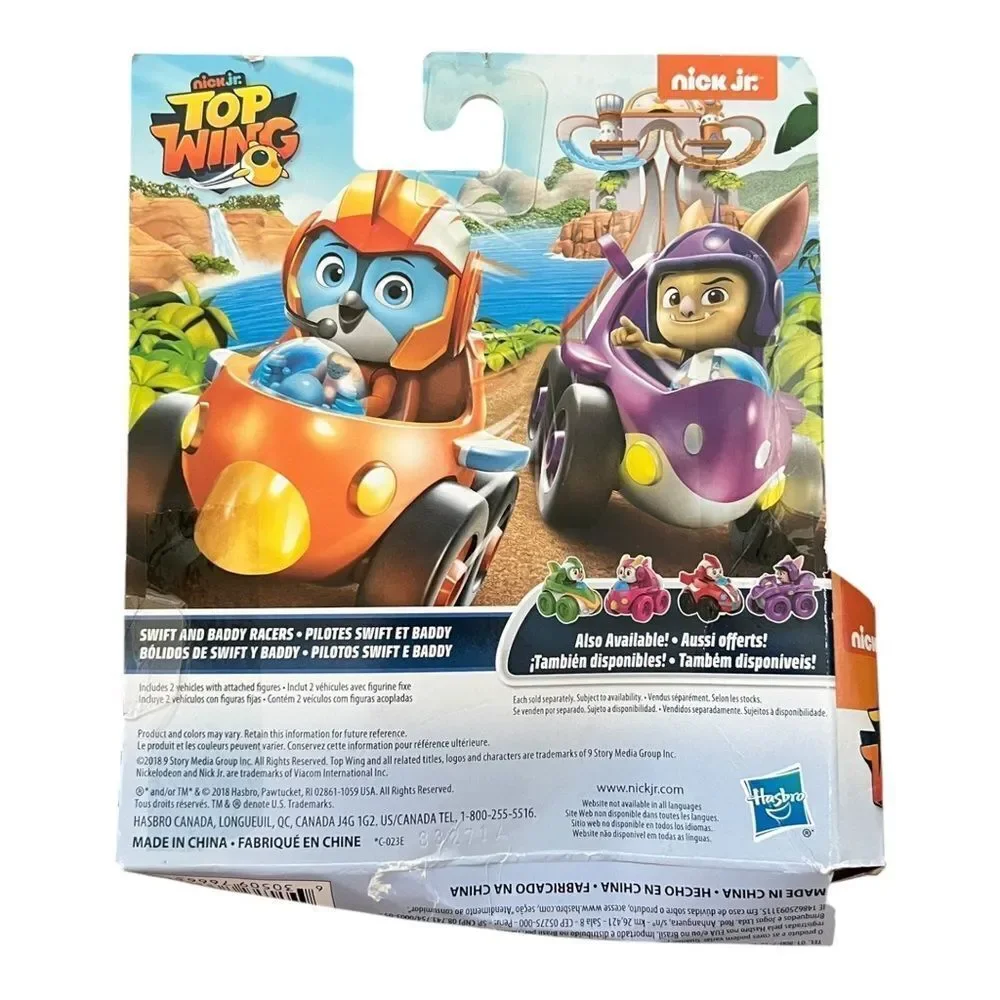 Top Wing Swift & Baddy Bat Racers Toy Cars Set Nick Jr. New